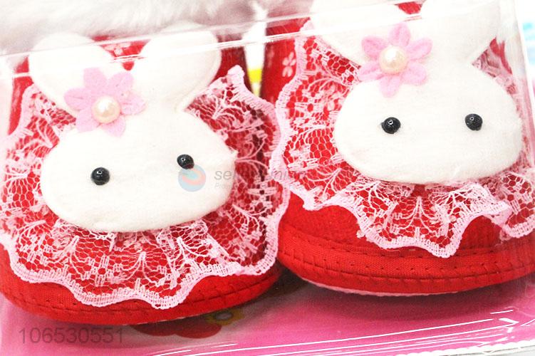 Cheap Lovely Baby Cotton Plush Sock Shoes For Baby Girls