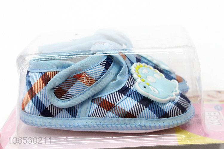 Good Sale Check Pattern Cute Baby Shoes Thin Shoe