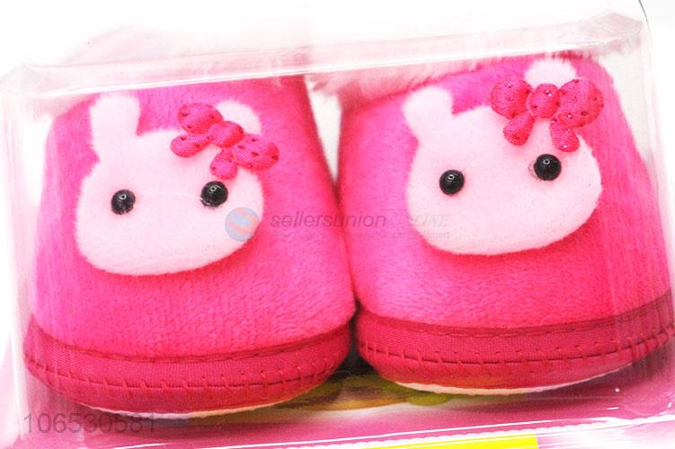 High Quality Add Plush Design Soft Cotton Warm Baby Winter Shoes