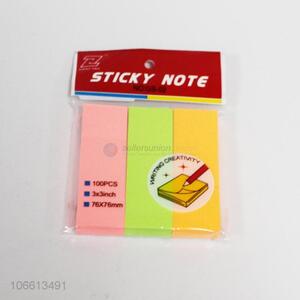 Reasonable price 100pcs colorful sticky notes office stationery
