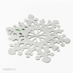 New products hottest glitter snowflake EVA placemat