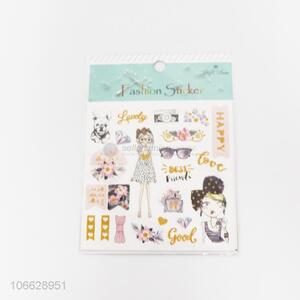 Wholesale fashion decorative paper stickers for girls