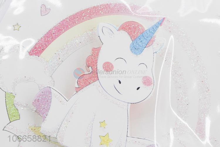 Simple Style Unicorn Pattern Greeting Card