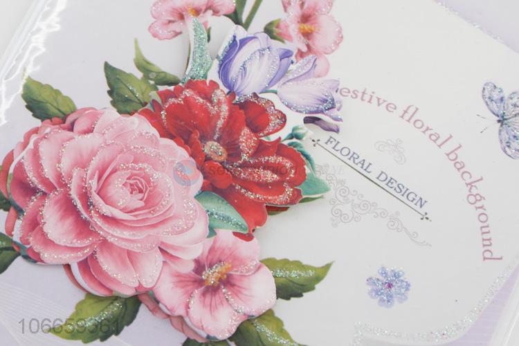 Latest Paper Greeting Card With Glitter Powder