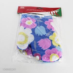 Good Sale Microwave Oven Mitt And Pot Pad Set