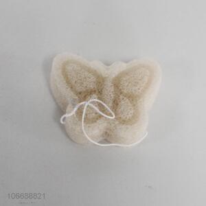 Factory direct supply butterfly shaped wood pulp face cleaning puff face washing puff