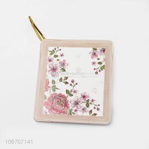 Wholesale custom rectangle flower printed paper greeting card