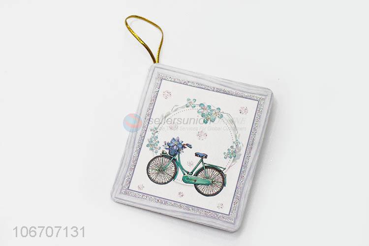 High sales rectangle flower printed paper greeting card