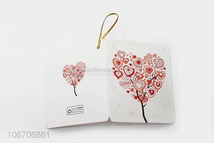 Bulk price rectangle flower printed paper greeting card