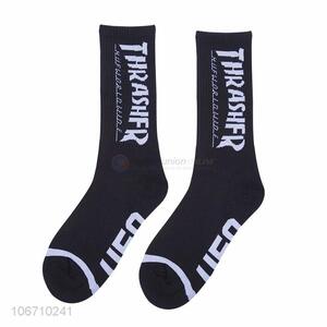 Best Sale Cotton Mid-Calf Length Sock Men Knitted Socks