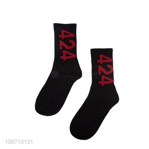 New Design Trendy Mid Calf Socks Cotton Fashional Socks For Man