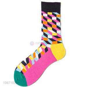 Hot Selling Breathable Mid-Calf Length Sock Men Cotton Socks