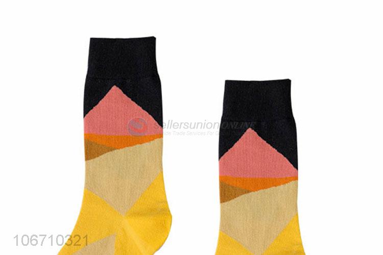 Custom Comfortable Breathable Mid-Calf Length Sock Men Socks