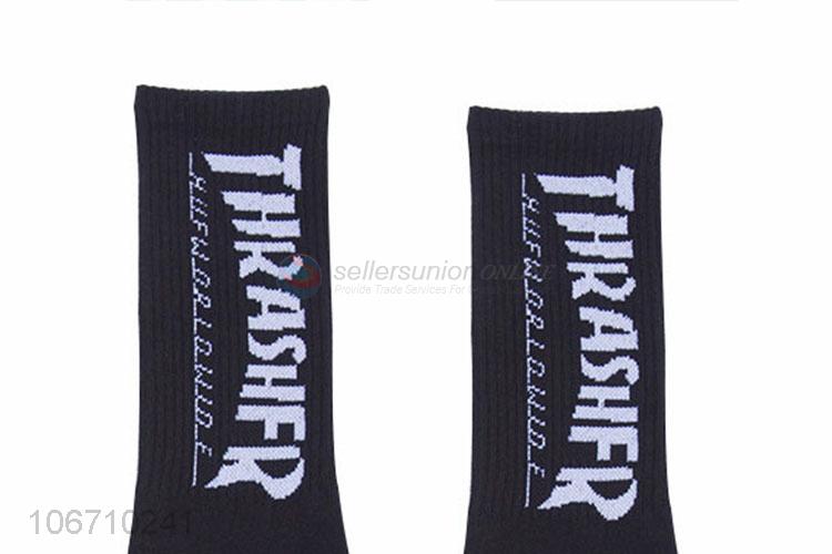 Best Sale Cotton Mid-Calf Length Sock Men Knitted Socks