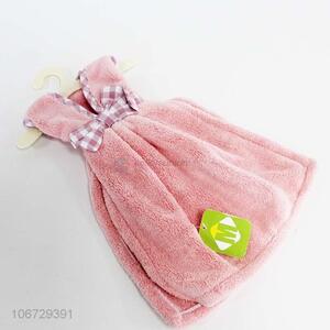 Best selling household use dress design coral fleece hand towel