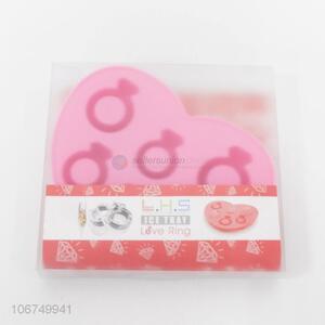 Wholesale creative design love ring shaped ice cube tray