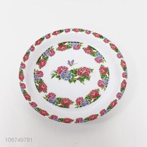 Fashion Pattern Melamine Deep Plate Round Plate