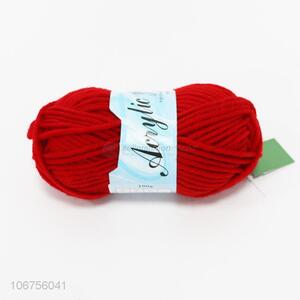 Competitive Price Colorful Red Yarn Fashion Polyester Yarn