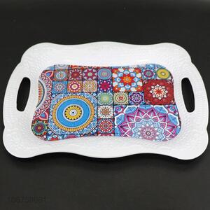 Delicate design decorative plastic serving tray for restaurant