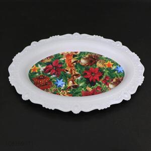 China OEM delicate oval plastic serving tray wholesale