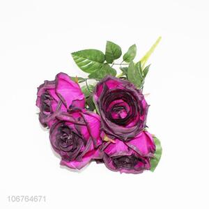 New Design Artificial Rose Plastic Fake Flower