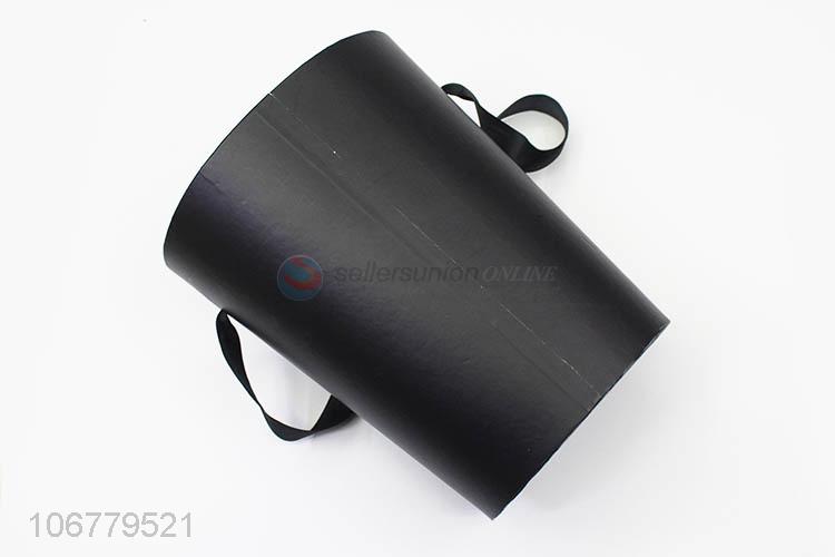 Promotional price luxury bucket shape paper gift box