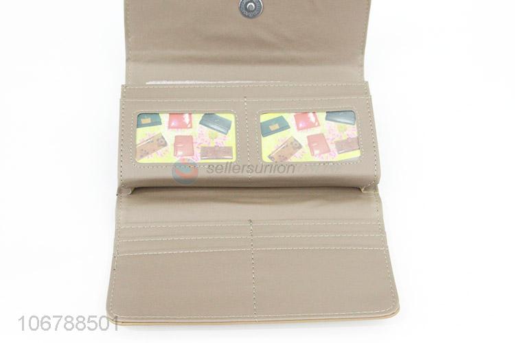 Best Price Leather Purses Foldable Card Holder For Women