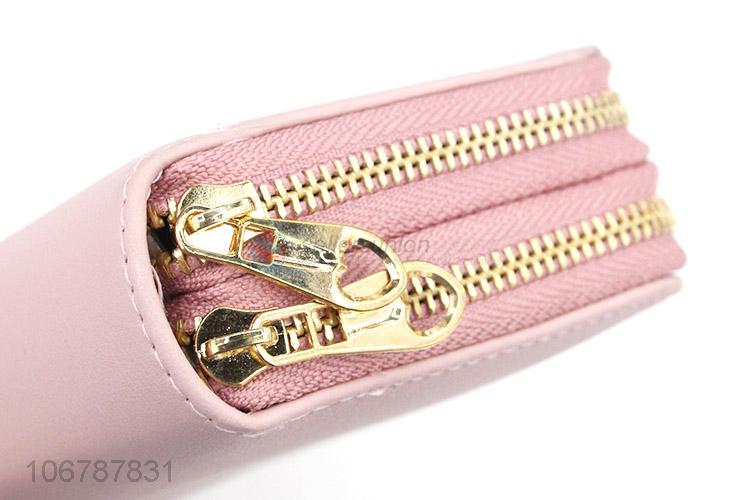 Fashion Style Double Zipper Purses Ladies Handbags