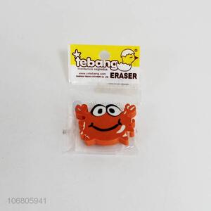 New animal design crab shape eraser for kids Promotion stationery gift