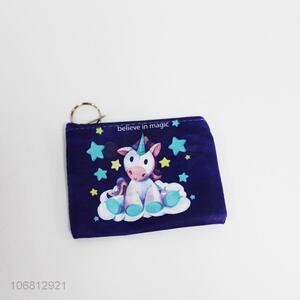 Cartoon Pattern Portable Coin Purse With Zipper