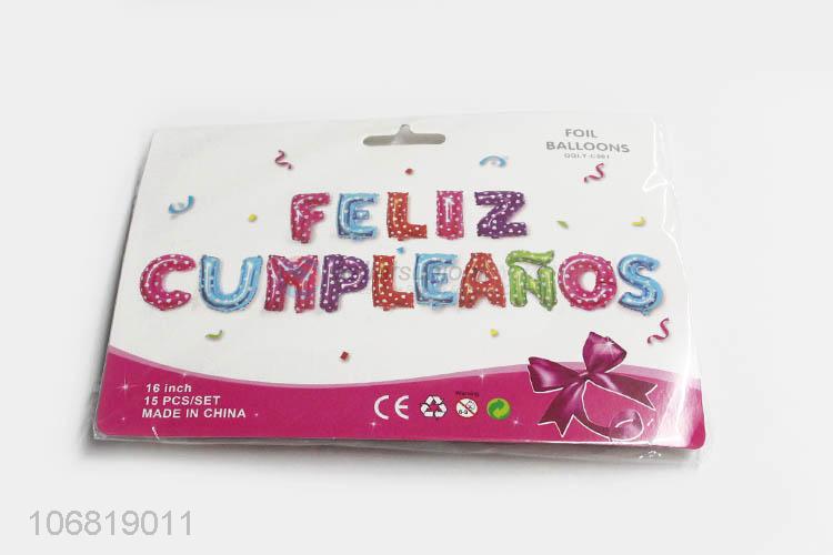 Best Sale Spanish Birthday Party Decorative Foil Balloon