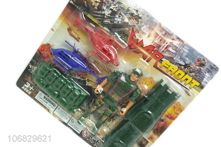 Good quality plastic toy soldier military toys play set