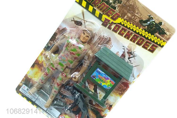 Wholesale cheap plastic toy soldier military toys play set