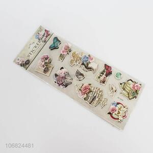 Attractive design 3D pvc book sticker multi-tier printed sticker