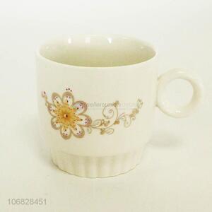 China manufacturer flower patten ceramic cup porcelain cup