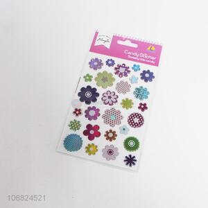 New Design Cute Flowers PVC Sticker Decorative Sticker