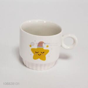 China manufacturer cartoon star pattern ceramic mugs