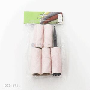 China factory 5pcs sticky lint roller with pp handle