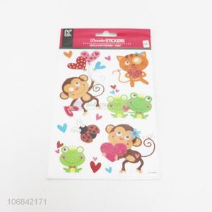 Factory Wholesale Cute Cartoon Animal Design PVC Sticker