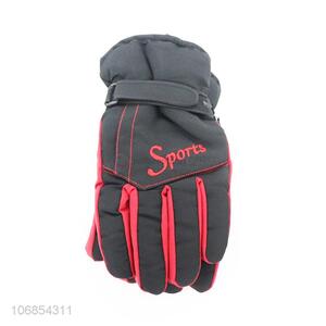 Custom Outdoor Warm Skiing Gloves For Man