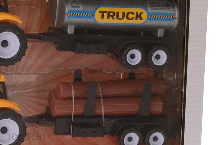 New Selling Promotion Plastic Inertial Engineering Truck Toy Set