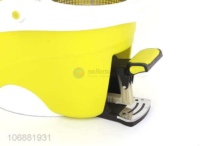 Custom logo 360°spin floor cleaning mop with easy wring mop pedal bucket