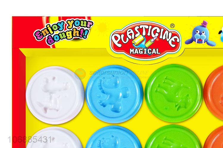 Bottom price non-toxic kids plasticine modeling clay toys with clay tools