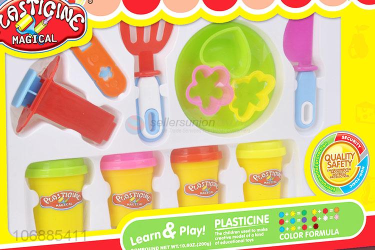 New products intelligent colorful play dough and clay molds for kids