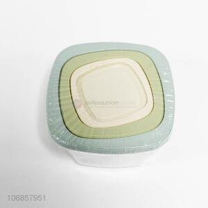 New design 3pcs/set food grade plastic preservation box food container