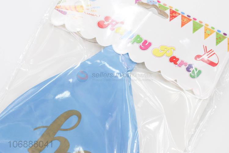 Hot sale party supplies colorful letters printed latex balloon