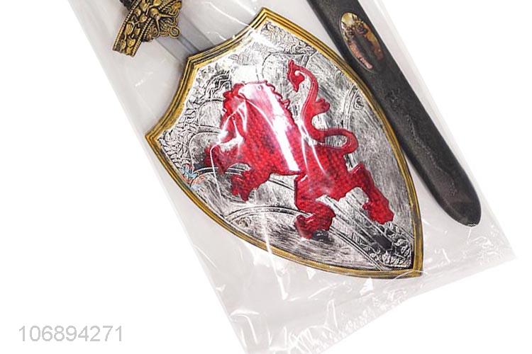 Top Quality Plastic Knight Sword With Shield Toy Set