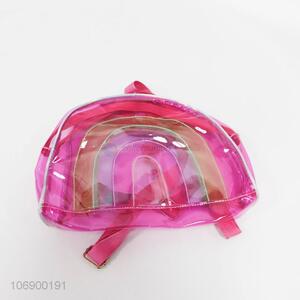 Wholesale kids colorful transparent backpack children school bag