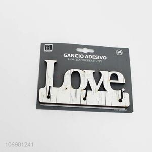 Custom love designed wooden key hanger for home decor