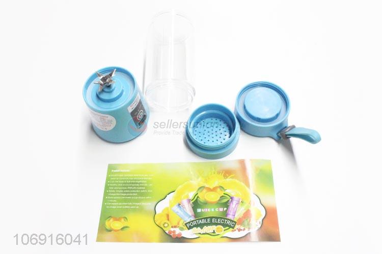 Premium products portable double-click type electric juicer cup usb blender with 6pcs blades